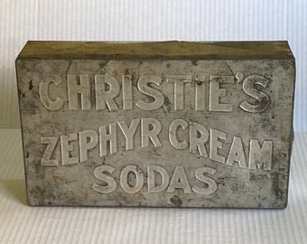 Antique (1920s) Tin - Christie’s Zephyr Cream Soda - Biscuit Tin