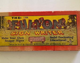 Vintage Fulton Sign Writer - Incomplete
