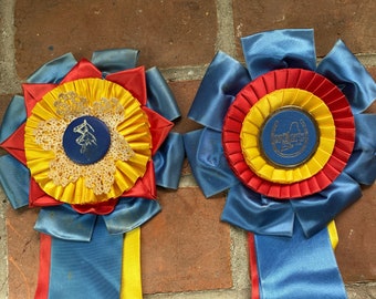 0NE Long Shabby Vintage ( 1986) ) Horse Show Prize Ribbon -  South Shore Horsemen’s Council  Year End Award Champion or High Score Award