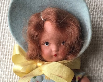 Vintage (1940s) Nancy Ann Story Book Doll - Days of the Week Series -  Mondays Child Is Fair of Face  #180