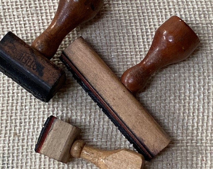 3 Vintage Postal Rubber Stamps Probably for Repurposing Etsy