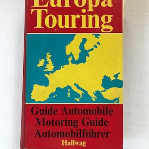 Vintage (1974) Travel Guide - Europa Touring Motoring Guide - Lots of Maps