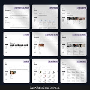 Glow-Up planner, Life planner Notion, Aesthetic Notion template, All-in-one life dashboard including Glow-Up challenge.