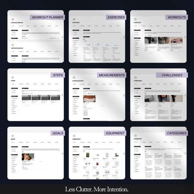 Glow-Up planner, Life planner Notion, Aesthetic Notion template, All-in-one life dashboard including Glow-Up challenge.