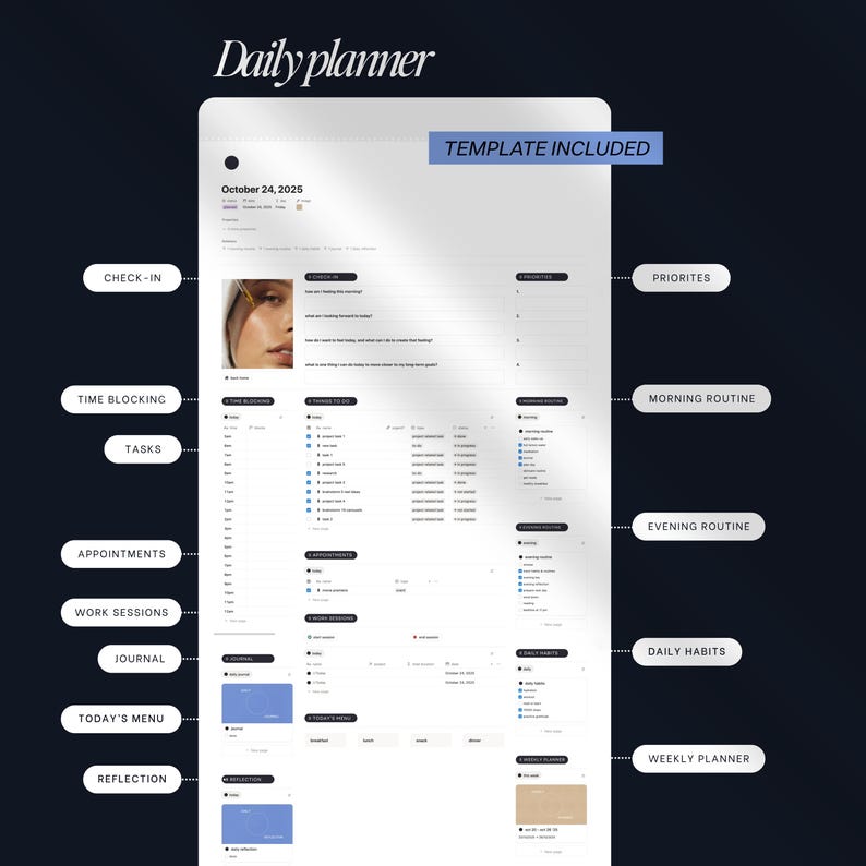 Second Brain Notion Template 2026: Productivity Planner, ADHD Digital Planner, PARA Method