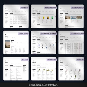 Glow-Up planner, Life planner Notion, Aesthetic Notion template, All-in-one life dashboard including Glow-Up challenge