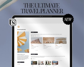 Notion Travel Planner Template: Ultimate Trip Organizer & Travel Itinerary (Digital Download)