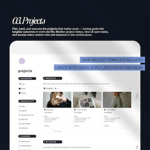 Second Brain Notion Template 2026: Productivity Planner, ADHD Digital Planner, PARA Method