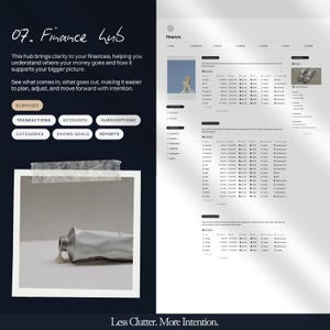 Glow-Up planner, Life planner Notion, Aesthetic Notion template, All-in-one life dashboard including Glow-Up challenge
