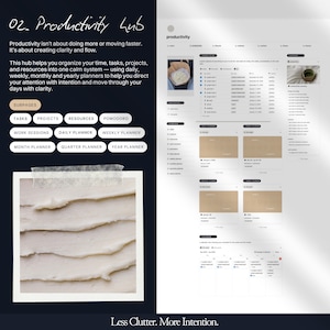 Glow-Up planner, Life planner Notion, Aesthetic Notion template, All-in-one life dashboard including Glow-Up challenge