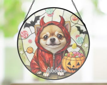 エイミー・ブラッケンベリー 赤いテープの子犬たち ヴィンテージステンドグラス il_340x270.7145467583_pd6x.jpg