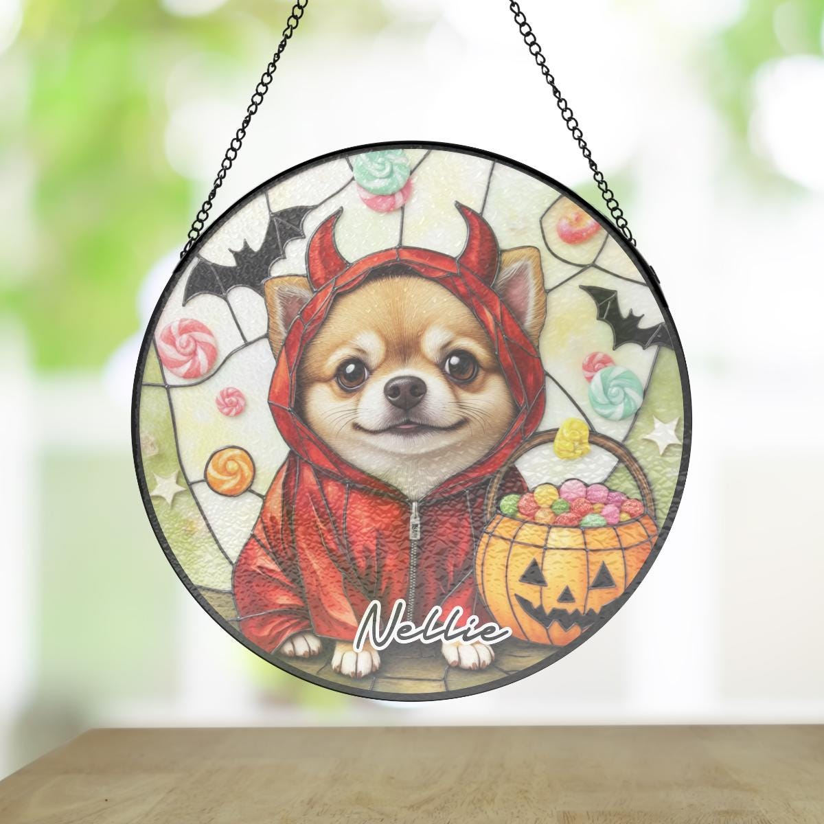 カスタムポメラニアン犬リトルデビルコスチュームキャンディショップ