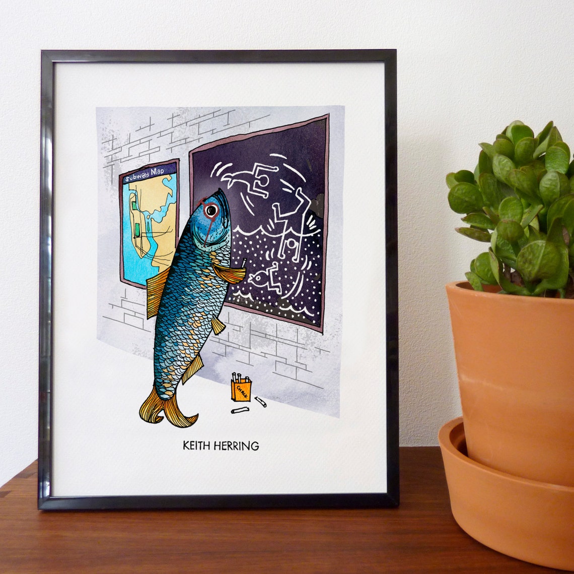 Keith Herring Fine Art Print home decor wall decor Etsy