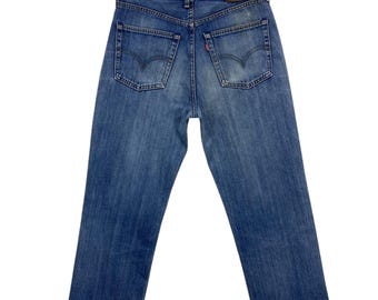 Levi's Jeans 502 Size Waist 31 Vintage  Levis Y2K 502-03 Jeans Loose Fit Ripped Jeans Denim Distressed Jeans Made in Japan W31 L29