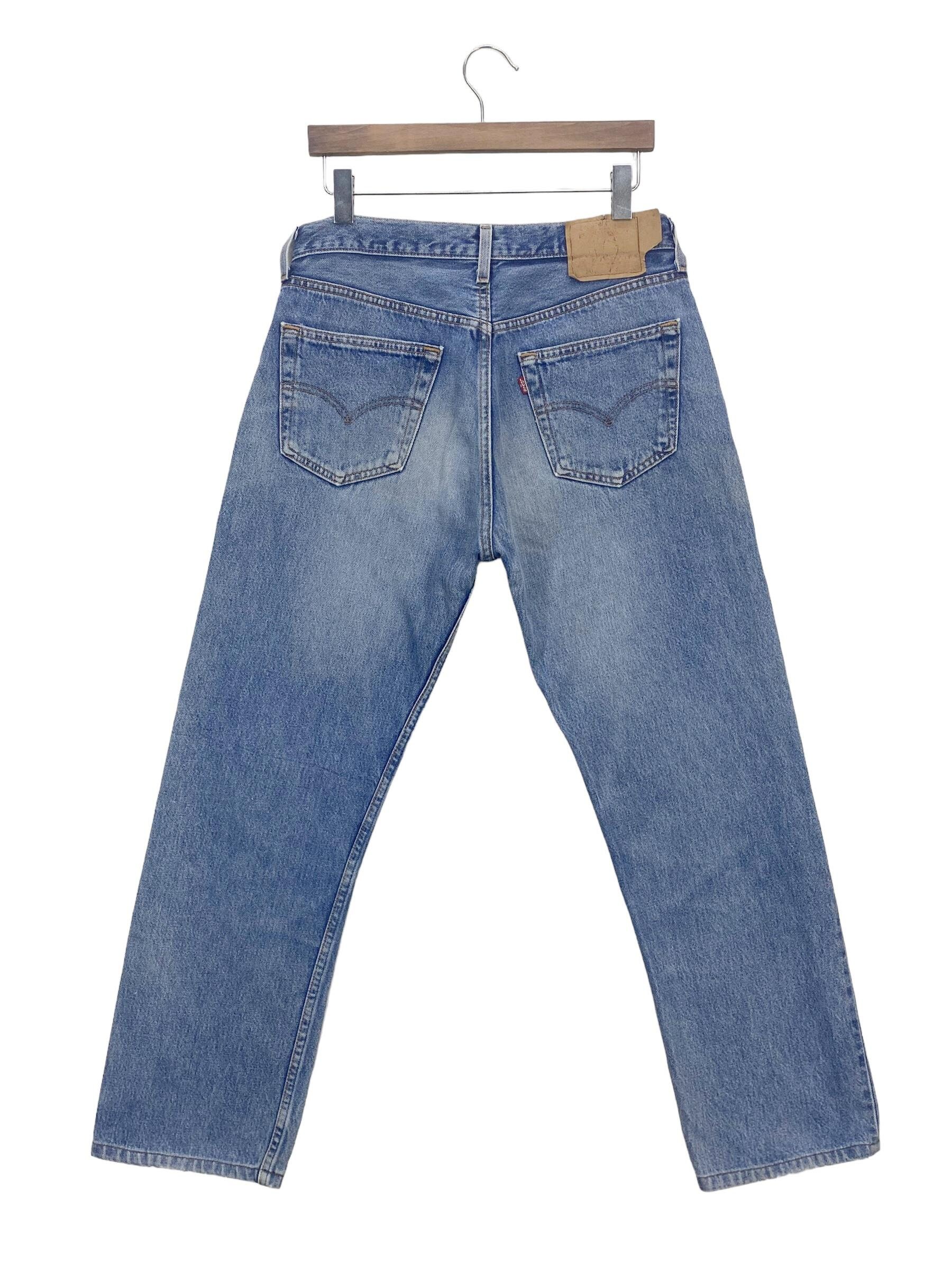 P-7［29×29.5] 90s Levi's 501 \"made in USA Levi's Vintage 90s Levis 501 Jeans Denim Light Wash 29 Made