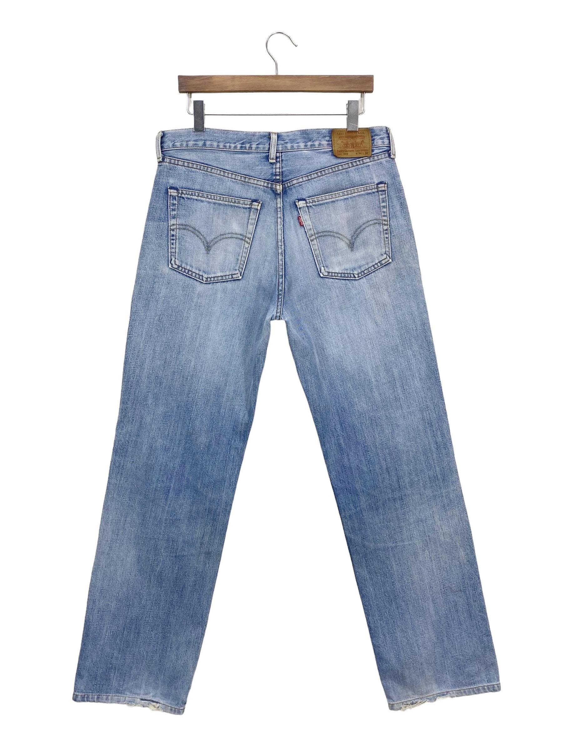 パンツ Levi's 502 grunge denim pants y2k Vintage Levis Lot 502 Distressed Jeans Punk Grunge Style