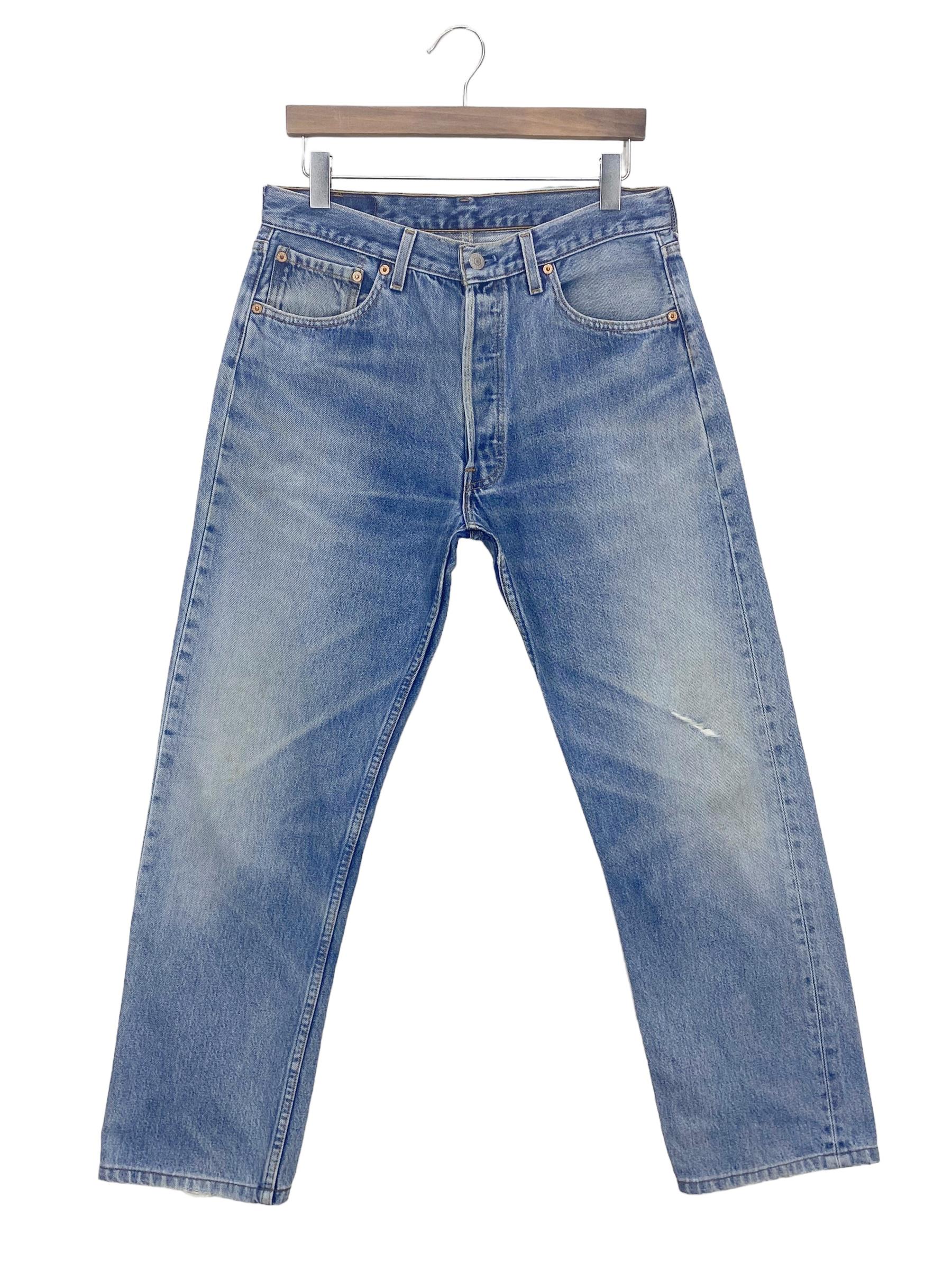 パンツ OLD(USA LEVIS 501 color denim pt Vintage Levis 501 Jeans W29/30 L30 501 615 Levi Jeans