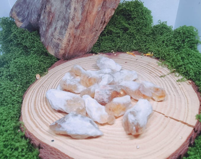 Citrine raw stone point