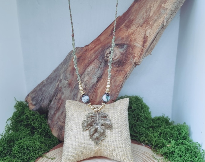 PREORDER: Macrame Necklace and Choker “Tree Spirit” – Close to Nature & Powerful