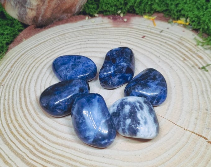 Sodalite tumbled stone