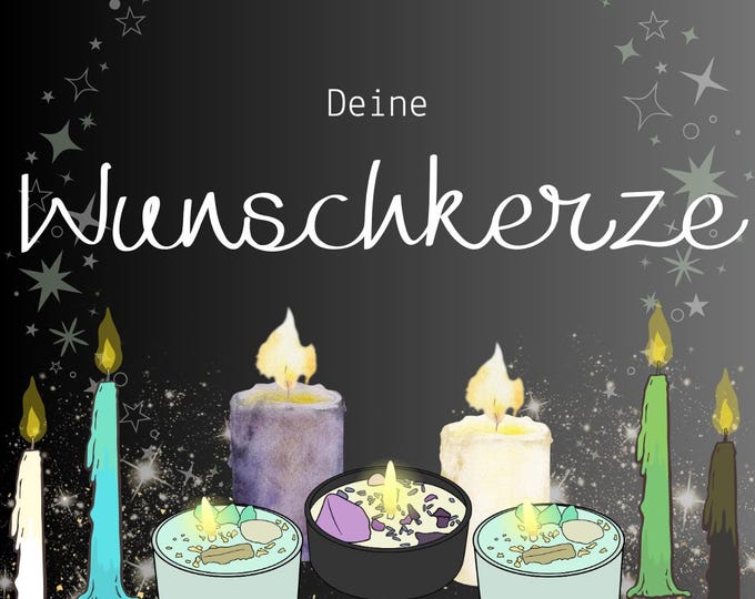 Your personal ritual candle - wish candle