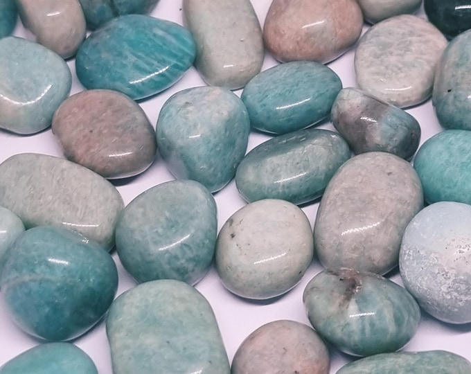 Amazonite tumbled stone, gemstone