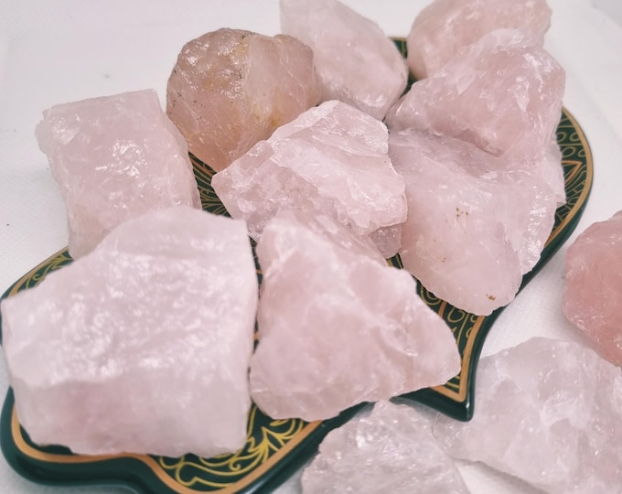 Rose quartz rough stone