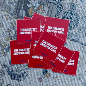 Greatest Snow on Turf Sticker // For Fans of Buffalo Football in December in Buffalo
