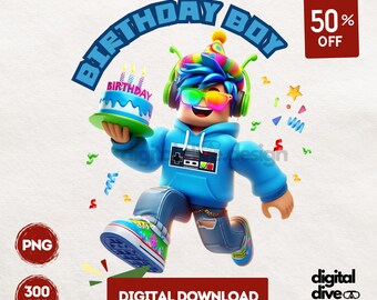 Gamer Boy Birthday Png, Kids Birthday Shirt png, Gamer Png, Gamer Boy, Gamer Birthday Party, Kids Birthday Shirt Design, Sublimation, Png