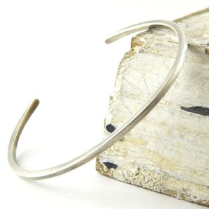 Square sterling silver cuff, silver cuff bracelet, solid sterling silver, dainty cuff bracelet, women&#39;s men&#39;s unisex cuff.