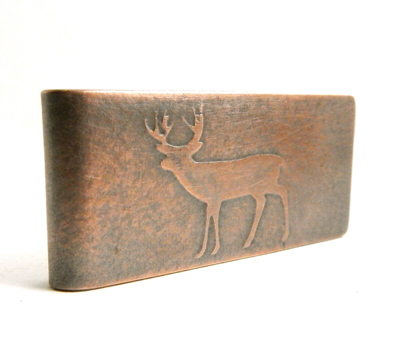 Deer Money Clip Engraved Money Clip Whitetail Deer Gift Etsy - image 0