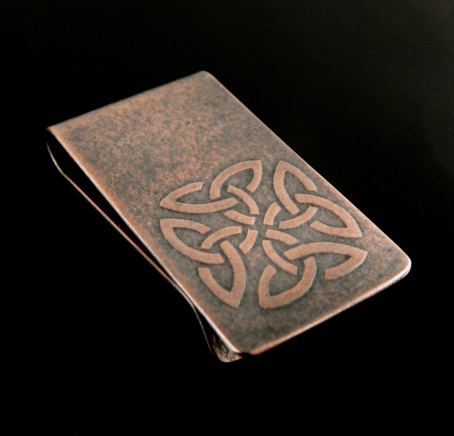 Celtic money clip, engraved money clip, personalized gifts for her, gifts for him, celtic knot symbol.