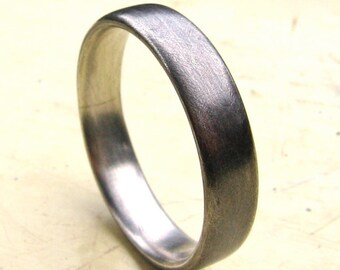 Silver wedding band, recycled silver ring, The Perfect Ring, 5 mm sterling silver band, simple wedding band, plain ring, 1.5 mm thick.