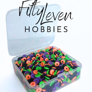 Clay Disk Bead Halloween Mix