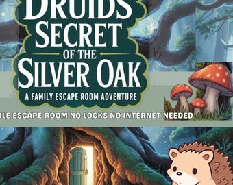 Gioco di fuga dalla stanza per famiglie: avventura nella foresta fai da te stampabile