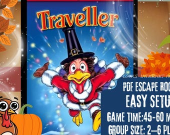 Turkey Time Traveller Escape Room Game: Avventura fai da te stampabile