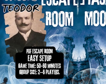 Il testamento perduto dello zio Teodor: gioco di escape room per famiglie stampabile (fai da te)