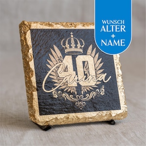 GESCHENK 40. GEBURTSTAG Geburtstagsgeschenk | PERSONALISIERTES Geschenk 40. Geburtstag Gold | Geldgeschenk 40. Geburtstag