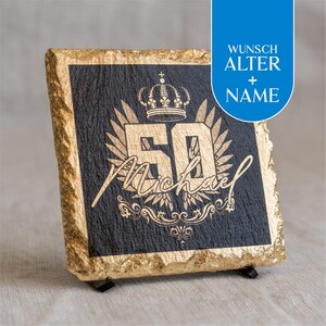 Geschenk 50. GEBURTSTAG GESCHENK | PERSONALISIERBARES Geschenk 50. Geburtstag Gold | Geburtstagsgeschenk 50. Geburtstag