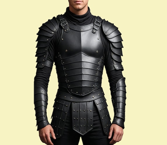 Dark Warrior Man Medieval Armour Costume Dark Warrior Man Medieval Armour Costume