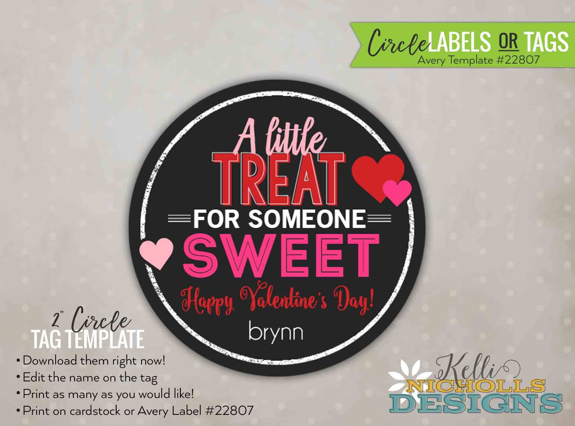 Avery Template 22807 - Etsy