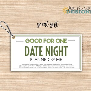 Printable Customized Valentine's Day Coupon Book Gift, Last Minute For Him or Her, Instant Download image 3