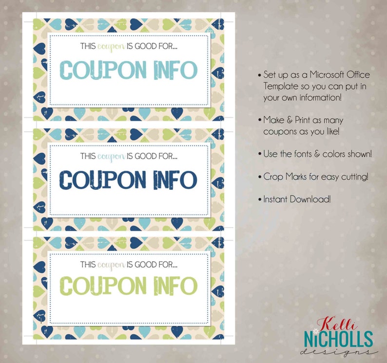 Printable Valentine's Day Custom Coupon Book Gift for him, Gift image 2