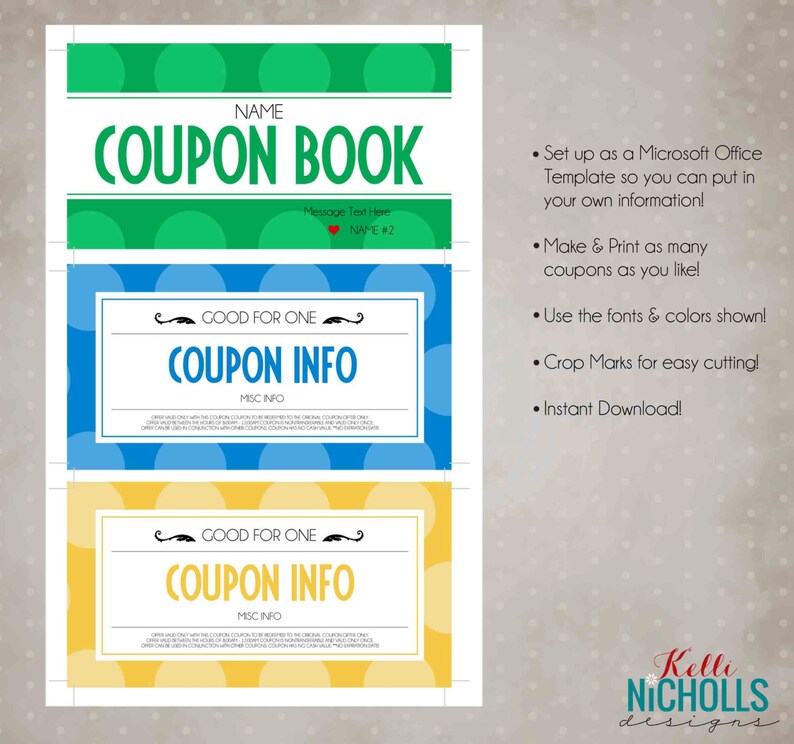 Custom Anniversary Gift Coupon Book Wife Or Husband Gift Etsy