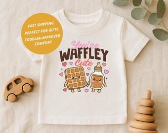 Foodie Shirt: Funny Food Lover Toddler Tee, Adorable Breakfast Shirt, Bella+Canvas 3001T, 100% Cotton, Size 2T-5T