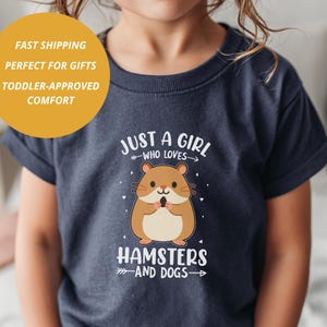 Hamster Shirt: Funny Hamster Shirt, Cute Girls Hamster, 100% airlume combed and ring-spun cotton, Size 2T-5T