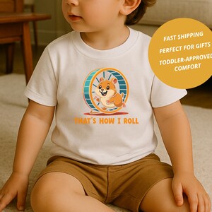 Hamster Shirt: Funny Hamster Shirt, Animal Lover Gift for Kids, 100% airlume combed and ring-spun cotton, Size 2T-5T
