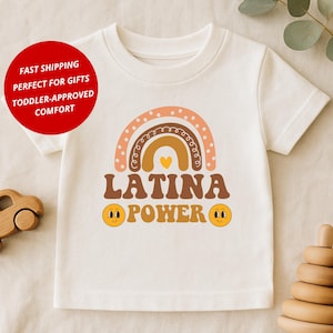 Latina Toddler Shirt: Latina Power Tee for Girls, Hispanic Heritage Shirt, Latin Pride Kids T-Shirt