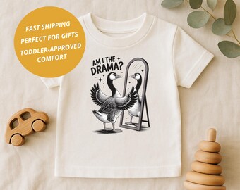 Got Too Silly Shirt: Funny Goose Lover Tee, Cute Animal Humor T-Shirt, Silly Farm Animal Kids Shirt, 100% cotton, Size 2T-5T