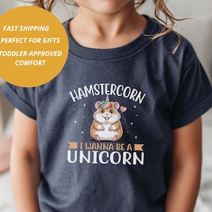 Hamster Shirt: Funny Animal Shirt, Hamstercorn Unicorn Shirt for Kids, Funny Animal Lover Gift